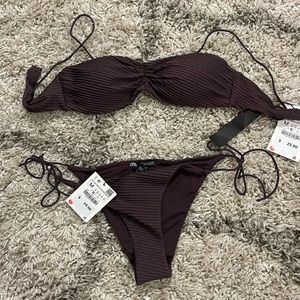 Zara brown bikini